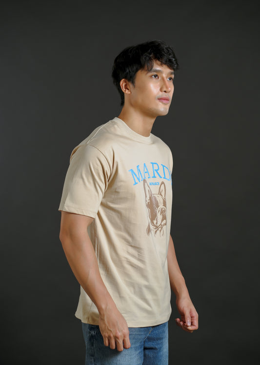 Mardi Monarch Graphic Tee Beige