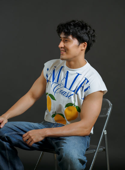 Amalfi Coast Cropped Muscle Tee