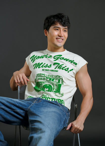 You’re Gonna Miss This Cropped Muscle Tee