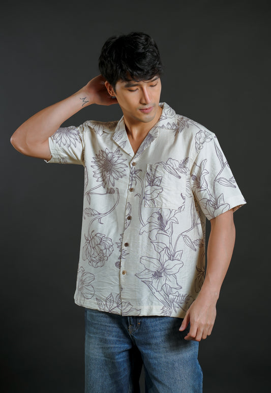 Botanical Line Art Shirt