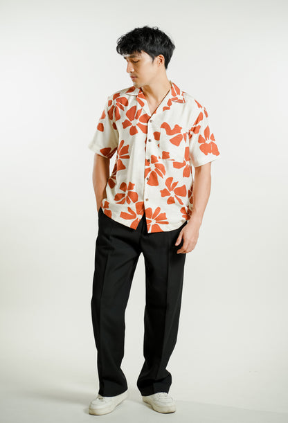 Rust Bloom Camp Collar Shirt
