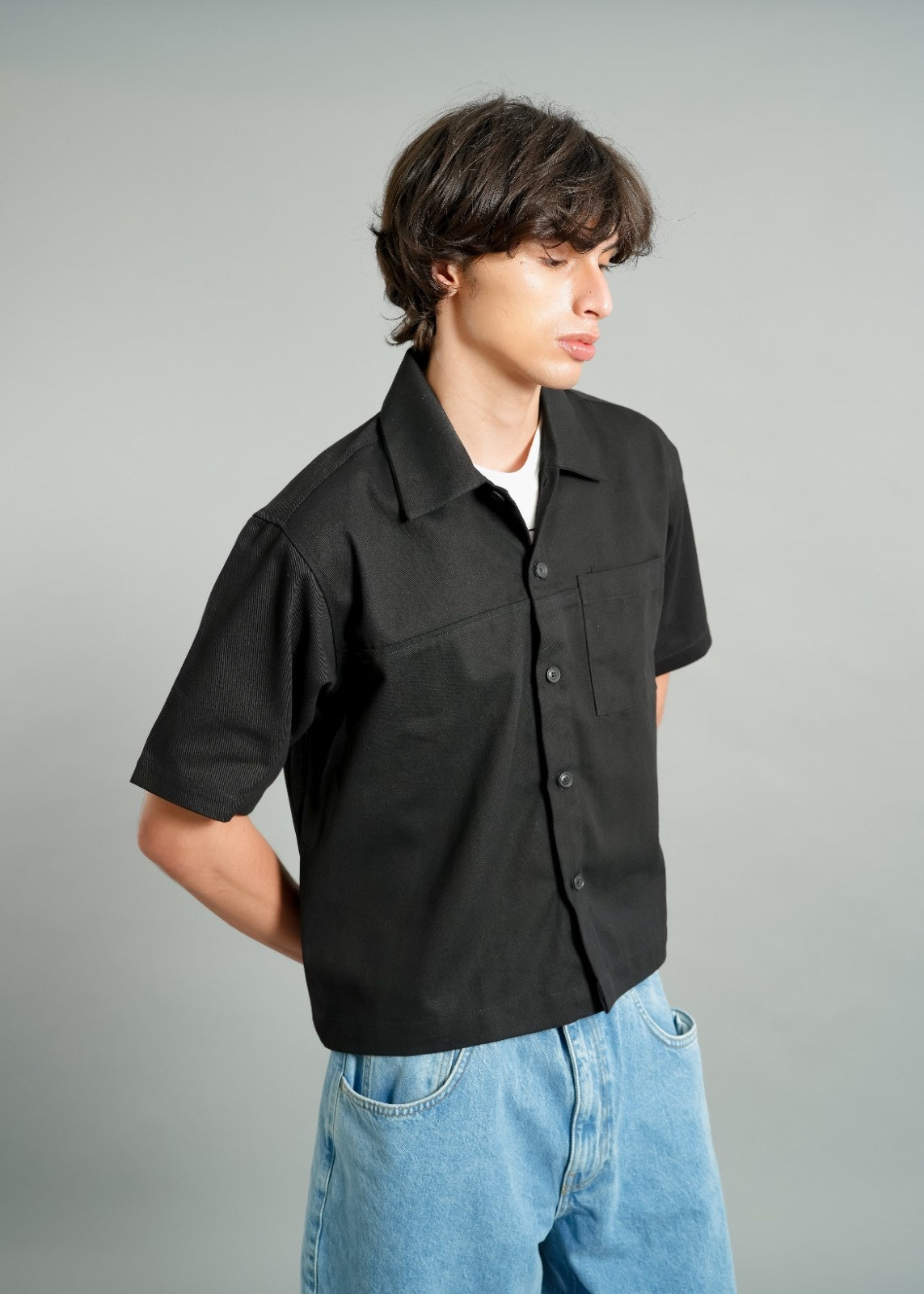 Black Utility Camp Shirt