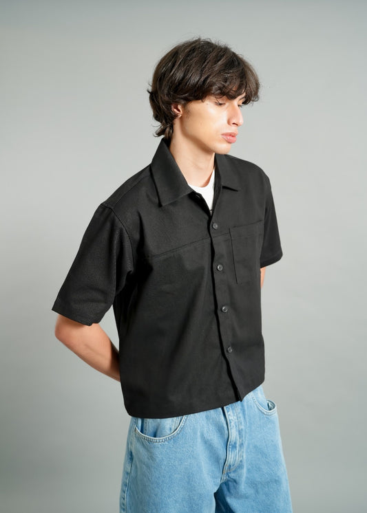 Black Utility Camp Shirt