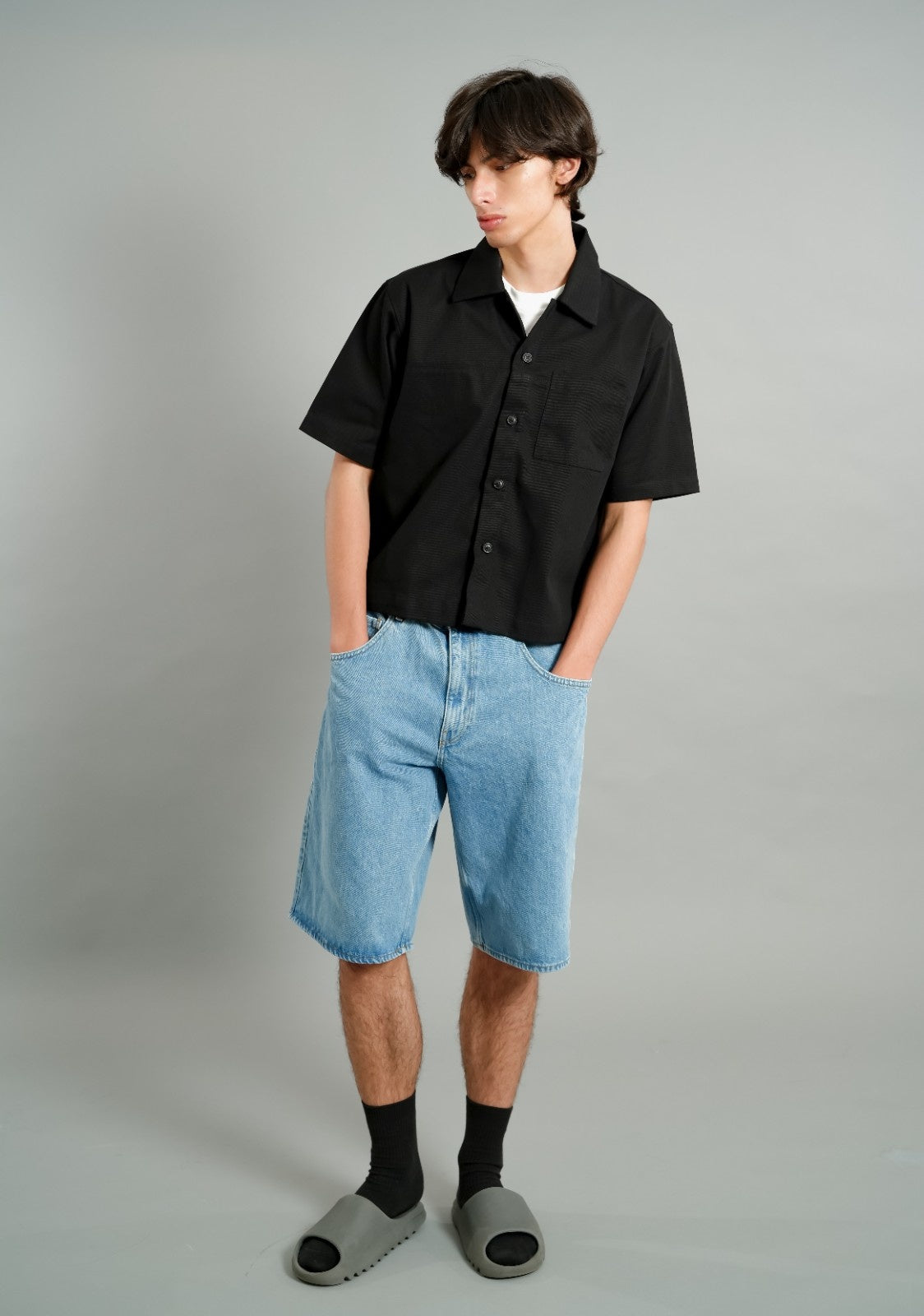 Black Utility Camp Shirt