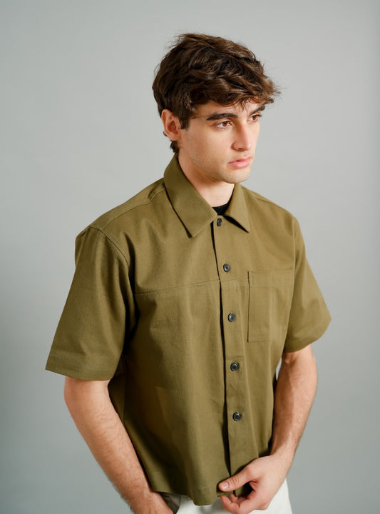 Olive Utility Camp Shirt