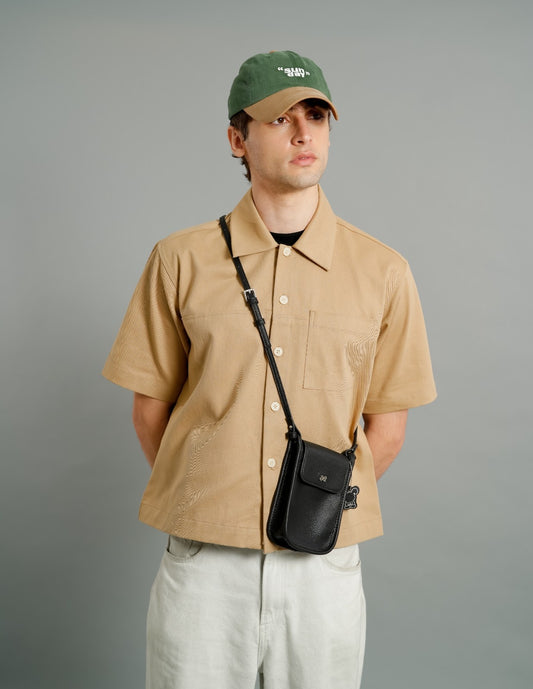 Beige Utility Camp Shirt