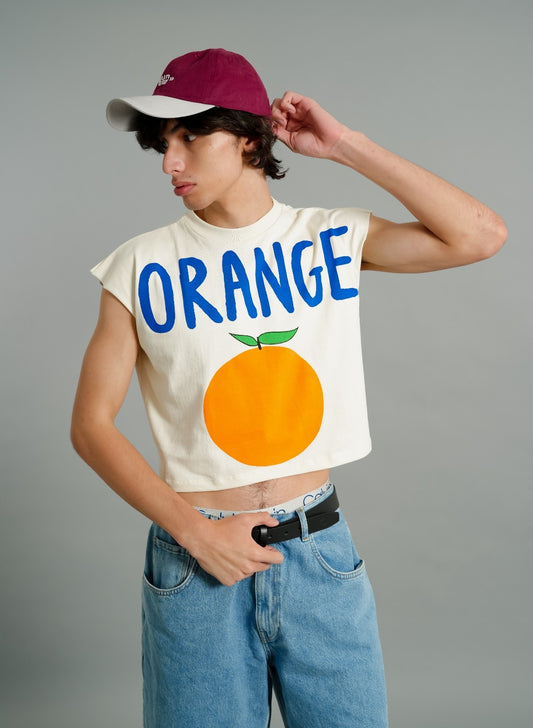 Orange Graphic Tee
