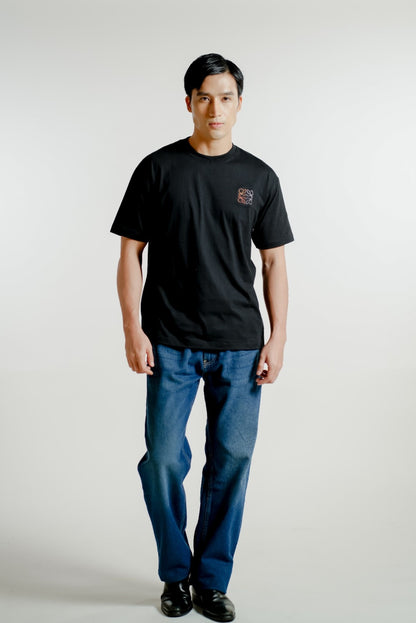 Black Loewe Anagram Embroidered T-Shirt