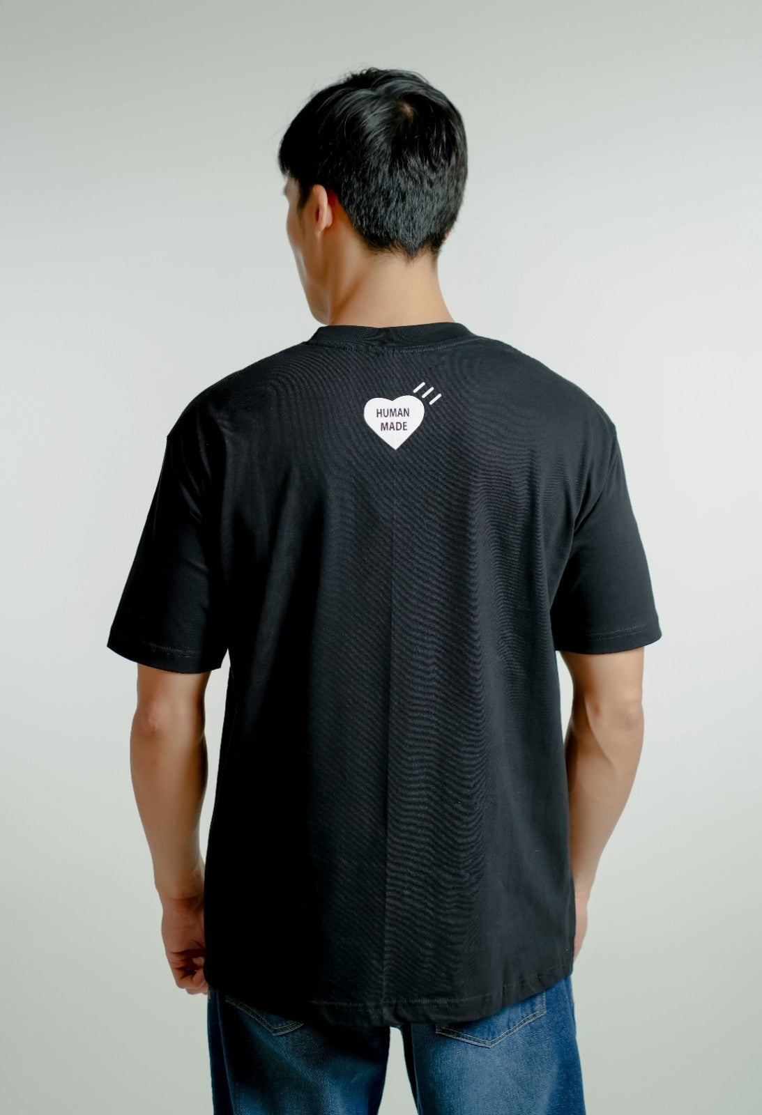 Black Human Made-Inspired Bulldog Tee