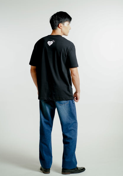 Black Human Made-Inspired Bulldog Tee