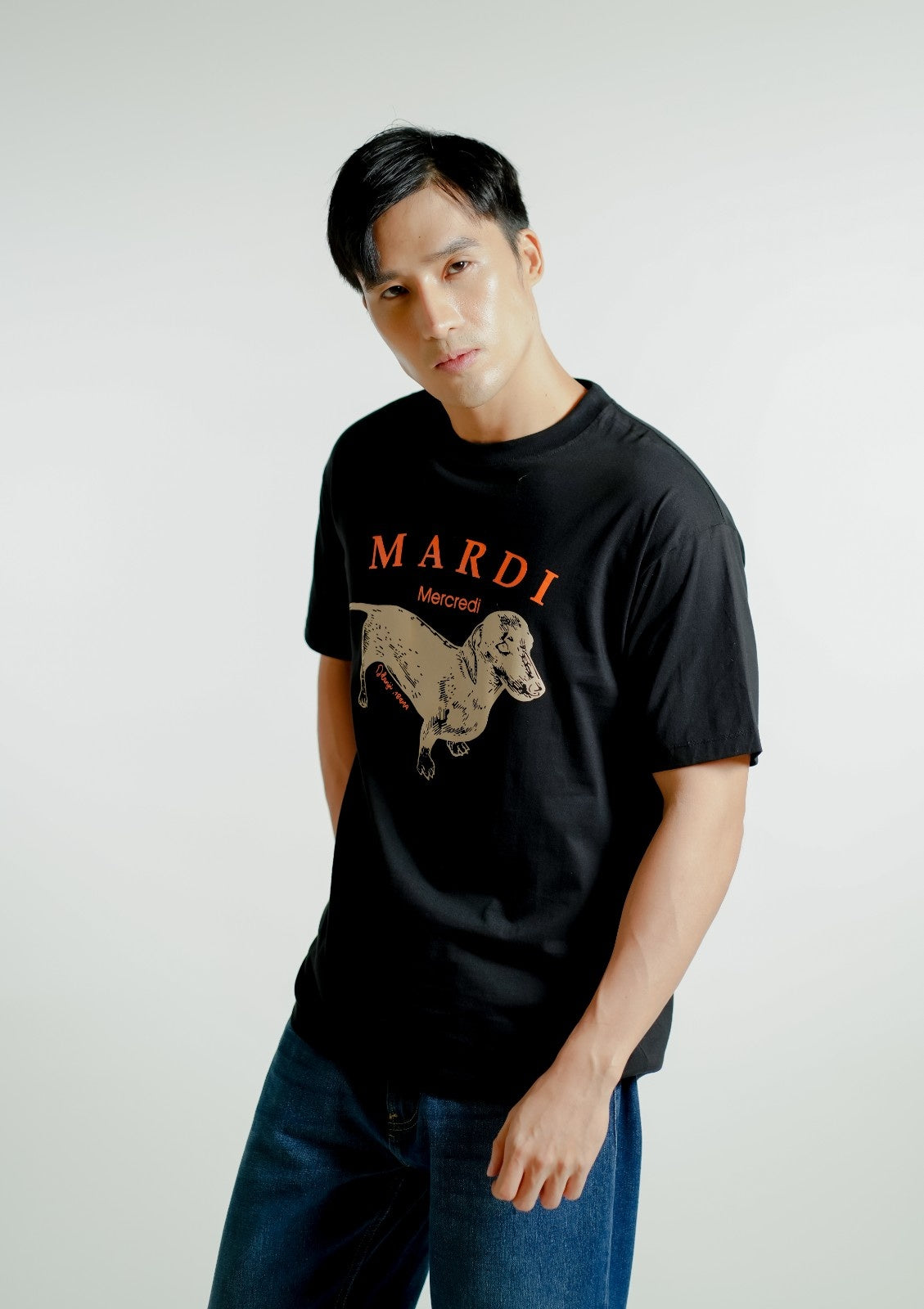 Black Ddanji-Inspired T-Shirt