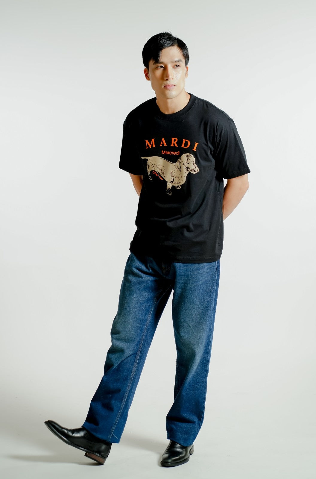 Black Ddanji-Inspired T-Shirt