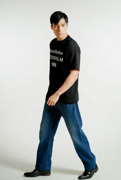 Black Acne Studios-Inspired Stockholm Tee