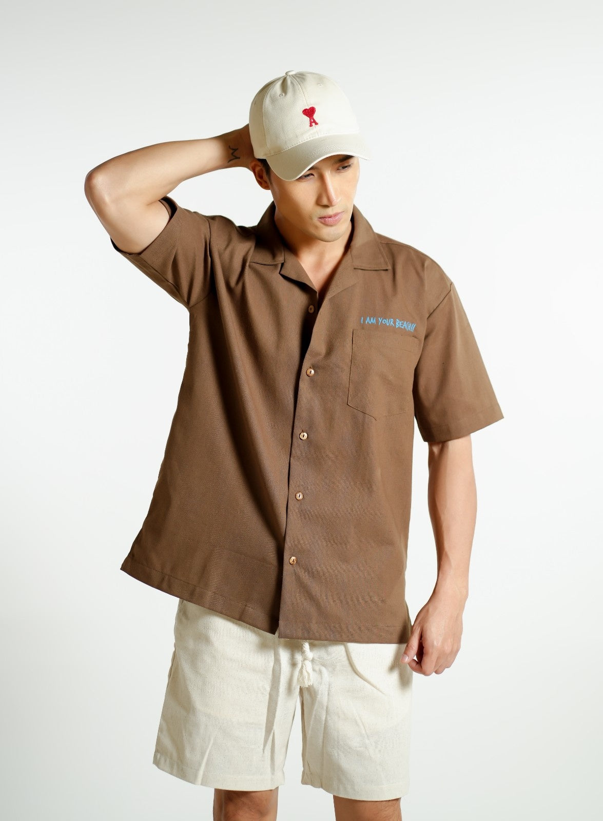 Cream Ami Inspired Heart Cap