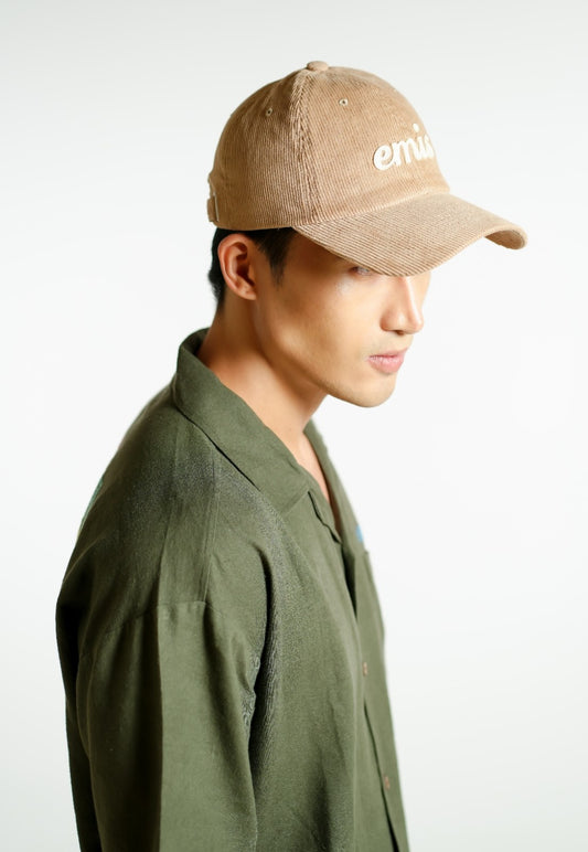 Beige Emis Corduroy Cap