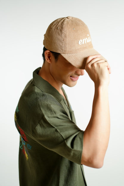 Olive Green On The Beach Open-Collar Polo