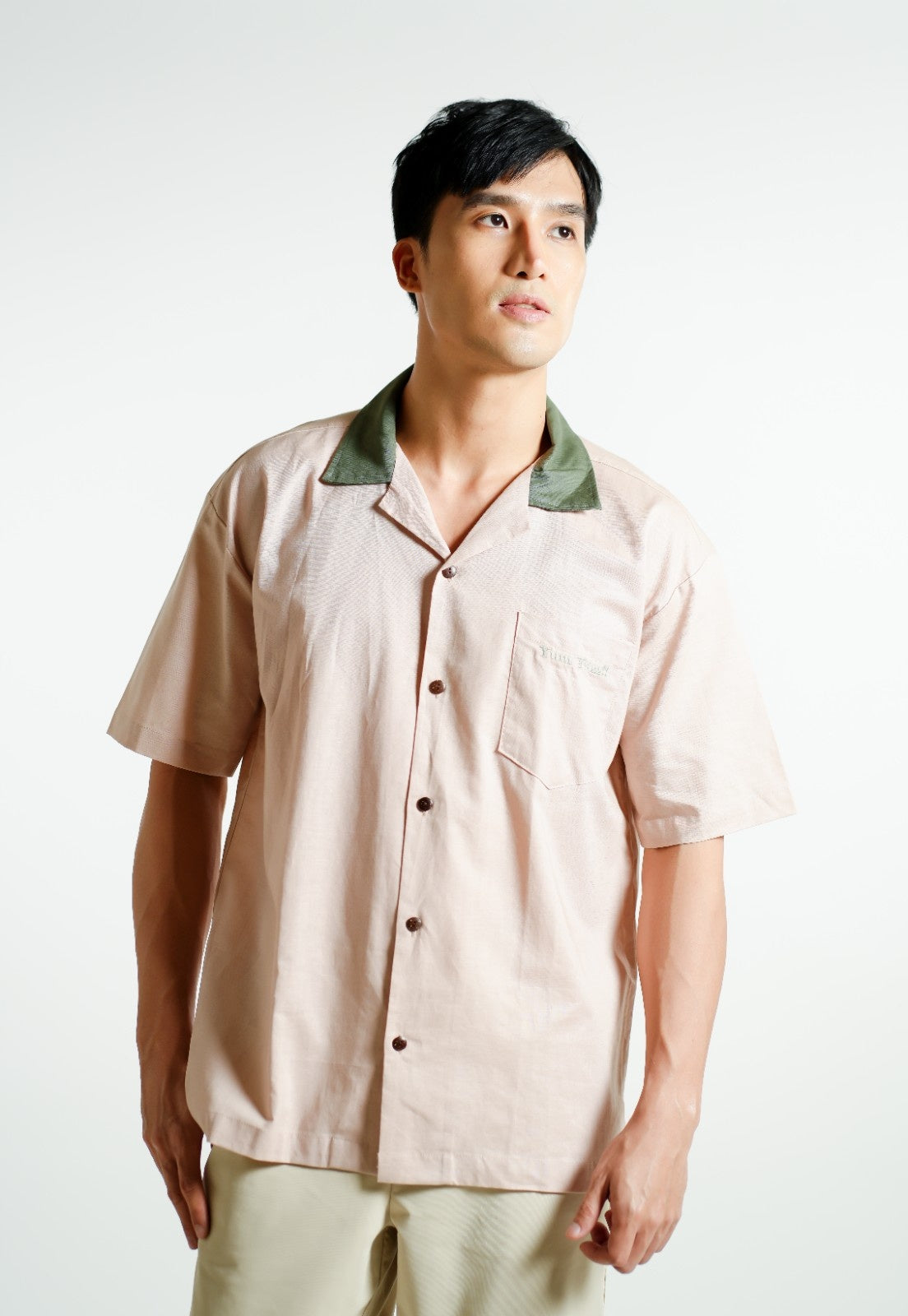 Blush Don’t Worry Be Yummy Open-Collar Polo