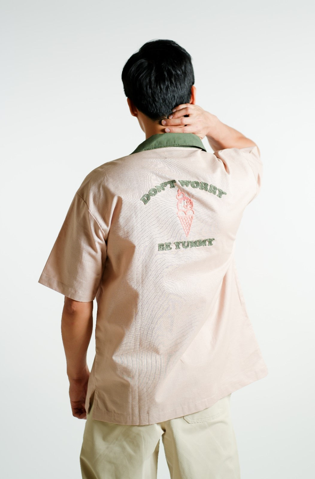 Blush Don’t Worry Be Yummy Open-Collar Polo