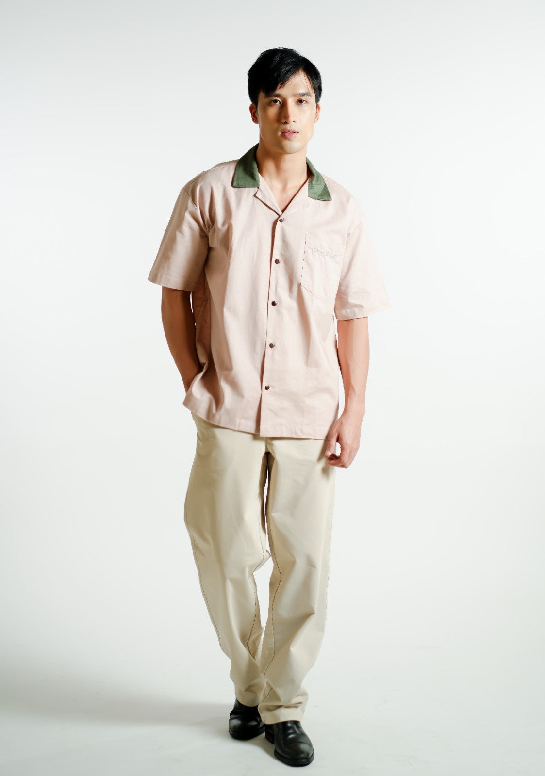 Blush Don’t Worry Be Yummy Open-Collar Polo