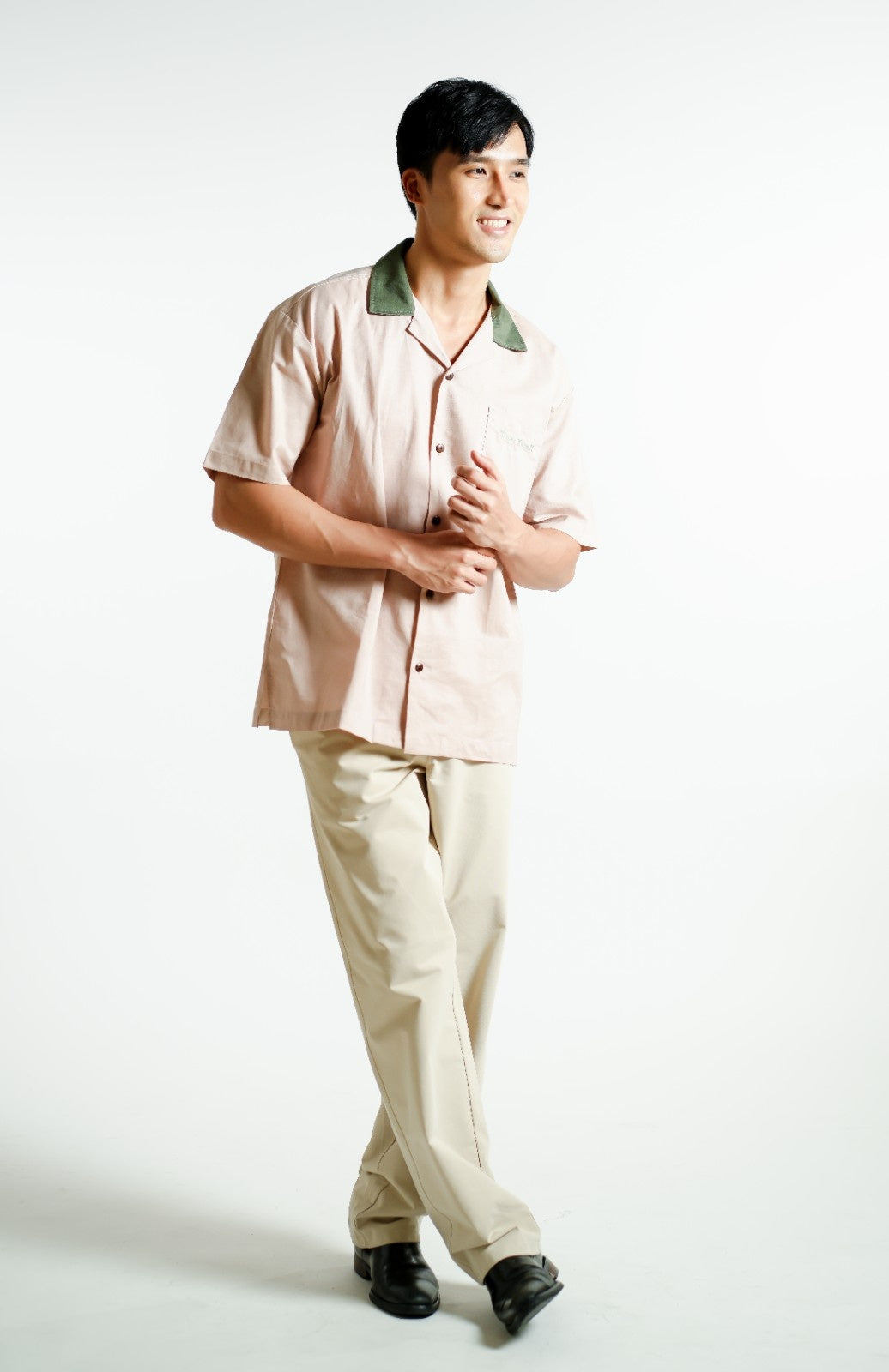 Blush Don’t Worry Be Yummy Open-Collar Polo