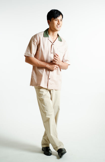 Blush Don’t Worry Be Yummy Open-Collar Polo