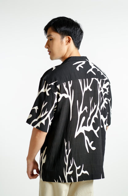 Noir Branch Cuban Shirt