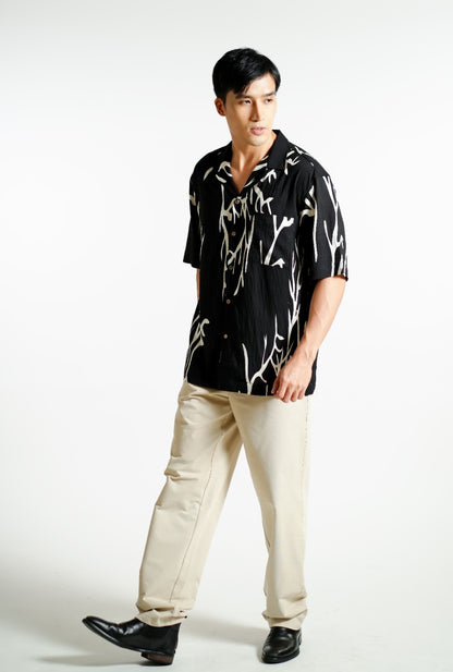 Noir Branch Cuban Shirt