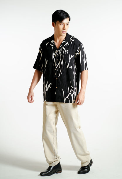 Noir Branch Cuban Shirt