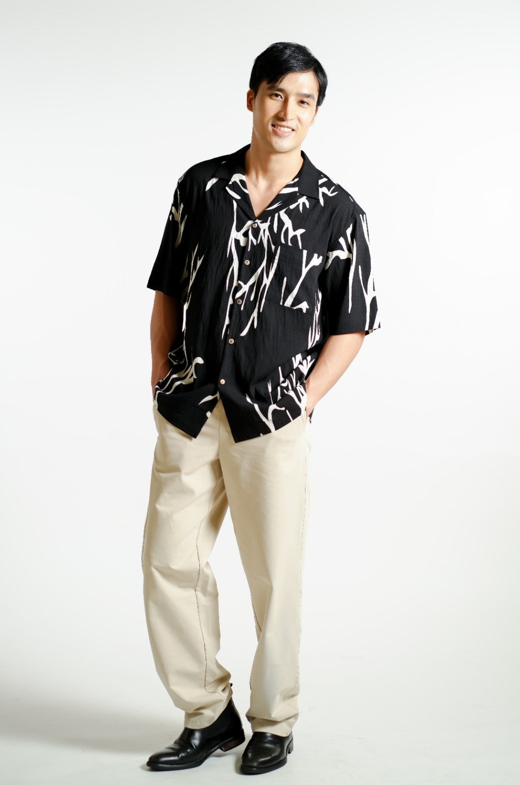 Noir Branch Cuban Shirt