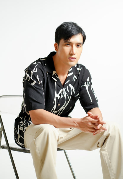 Noir Branch Cuban Shirt