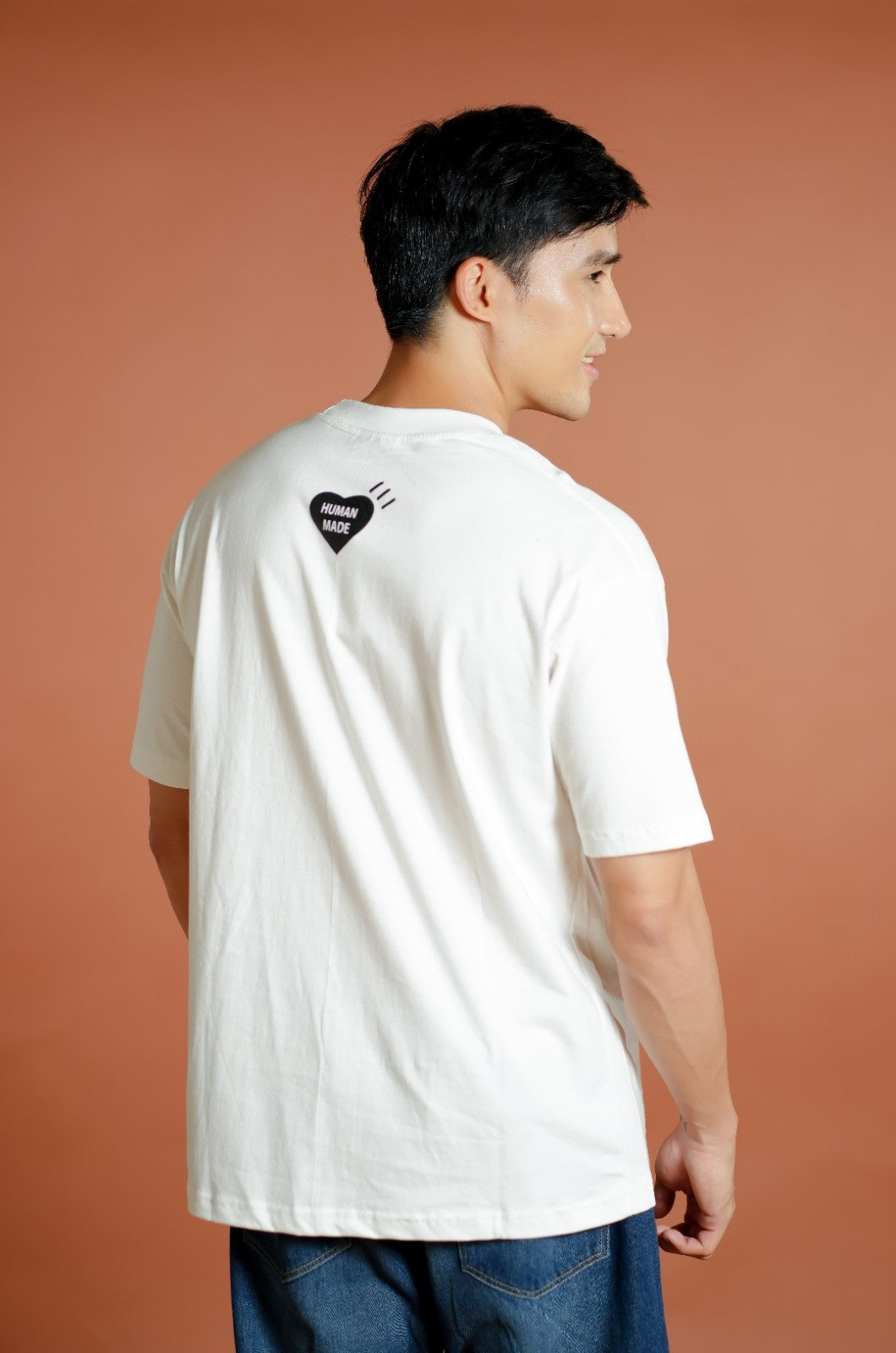 White Human Made-Inspired Bulldog Tee