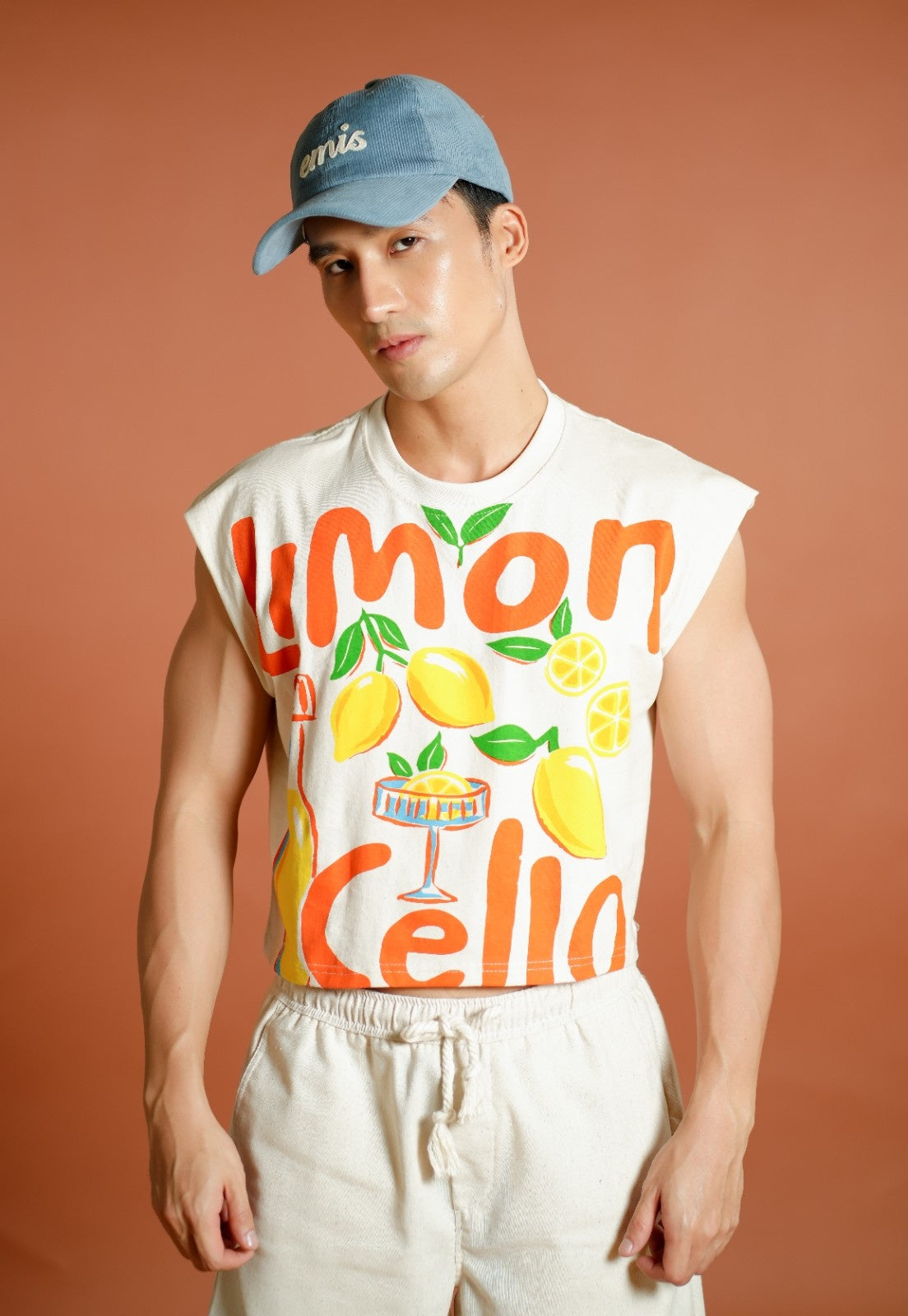 Dusty Blue Emis Corduroy Cap