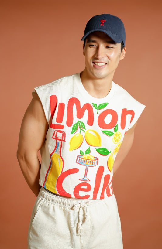 Navy Ami Inspired Heart Cap