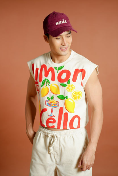 Maroon Emis Corduroy Cap