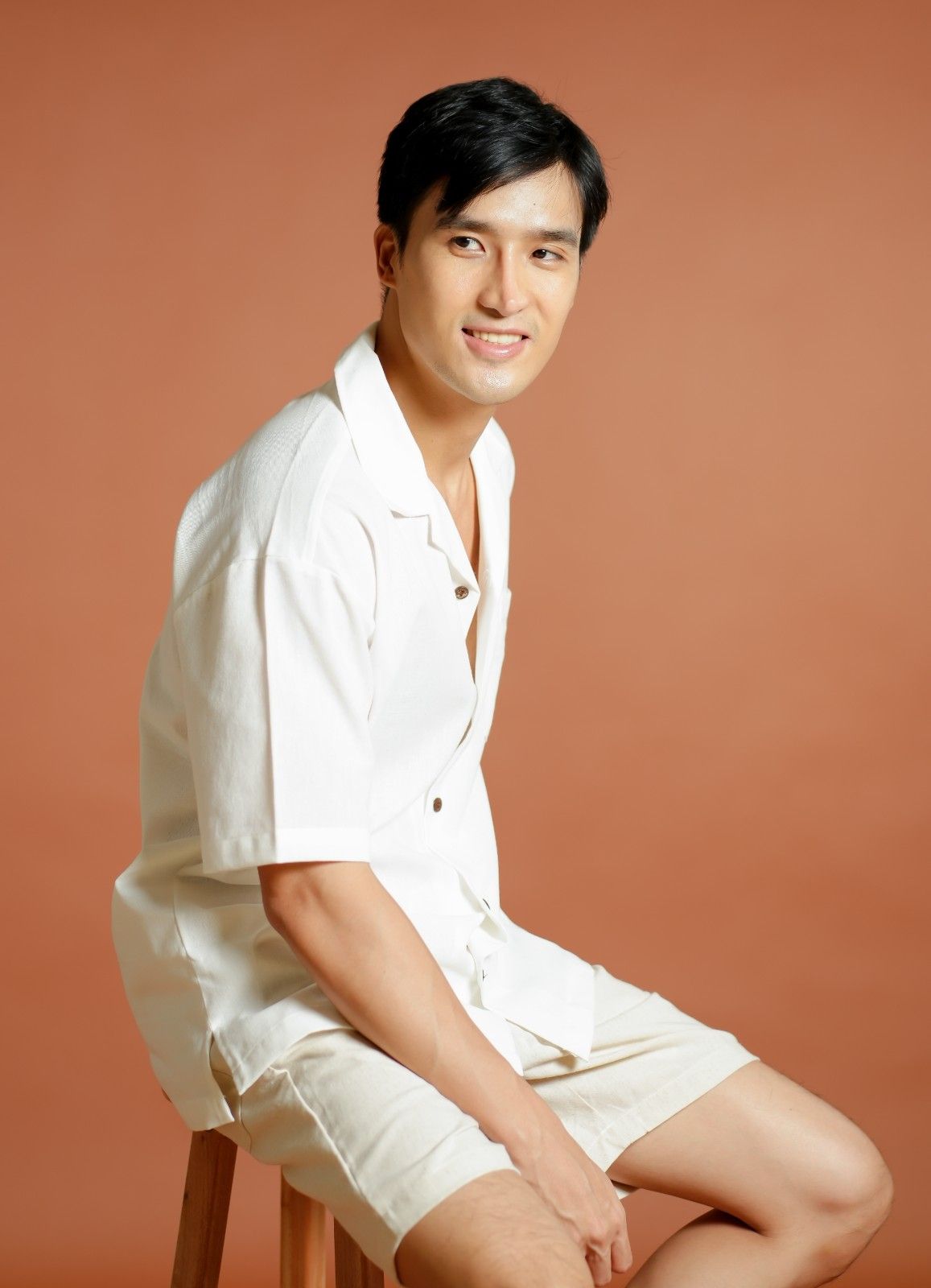 White Yacht Club Open-Collar Polo