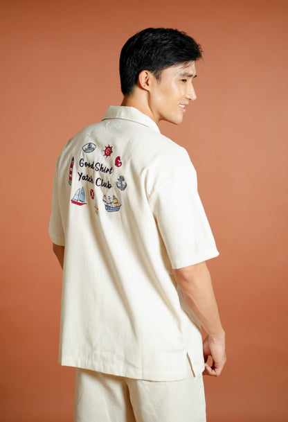 Off-White Yacht Club Open-Collar Polo