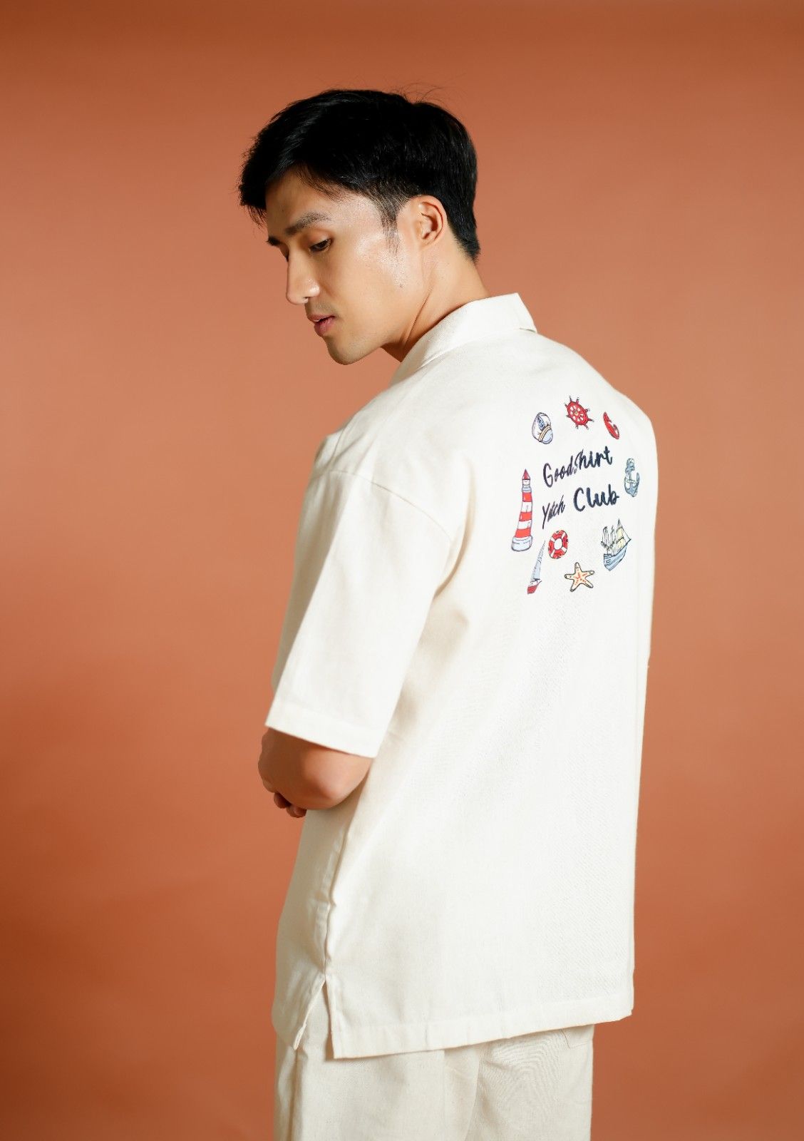 Off-White Yacht Club Open-Collar Polo