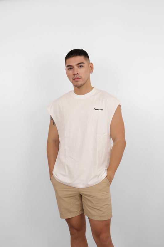 White "A Streetcar Named Desire" Graphic Muscle Tee