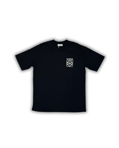 Black Loewe-Inspired Logo Tee