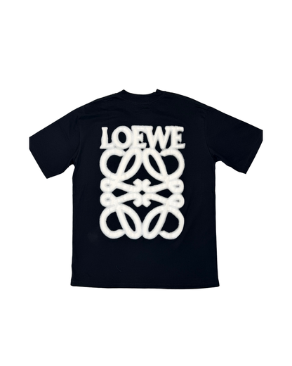 Black Loewe-Inspired Logo Tee