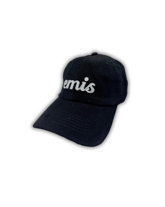 Black Emis Corduroy Cap