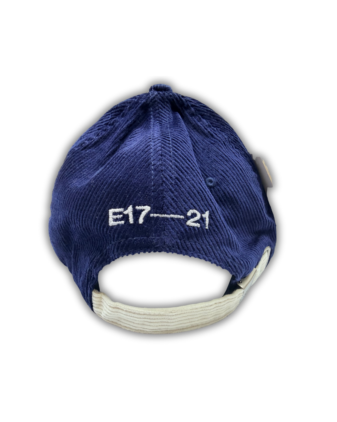 Navy and Cream Corduroy Emis Cap