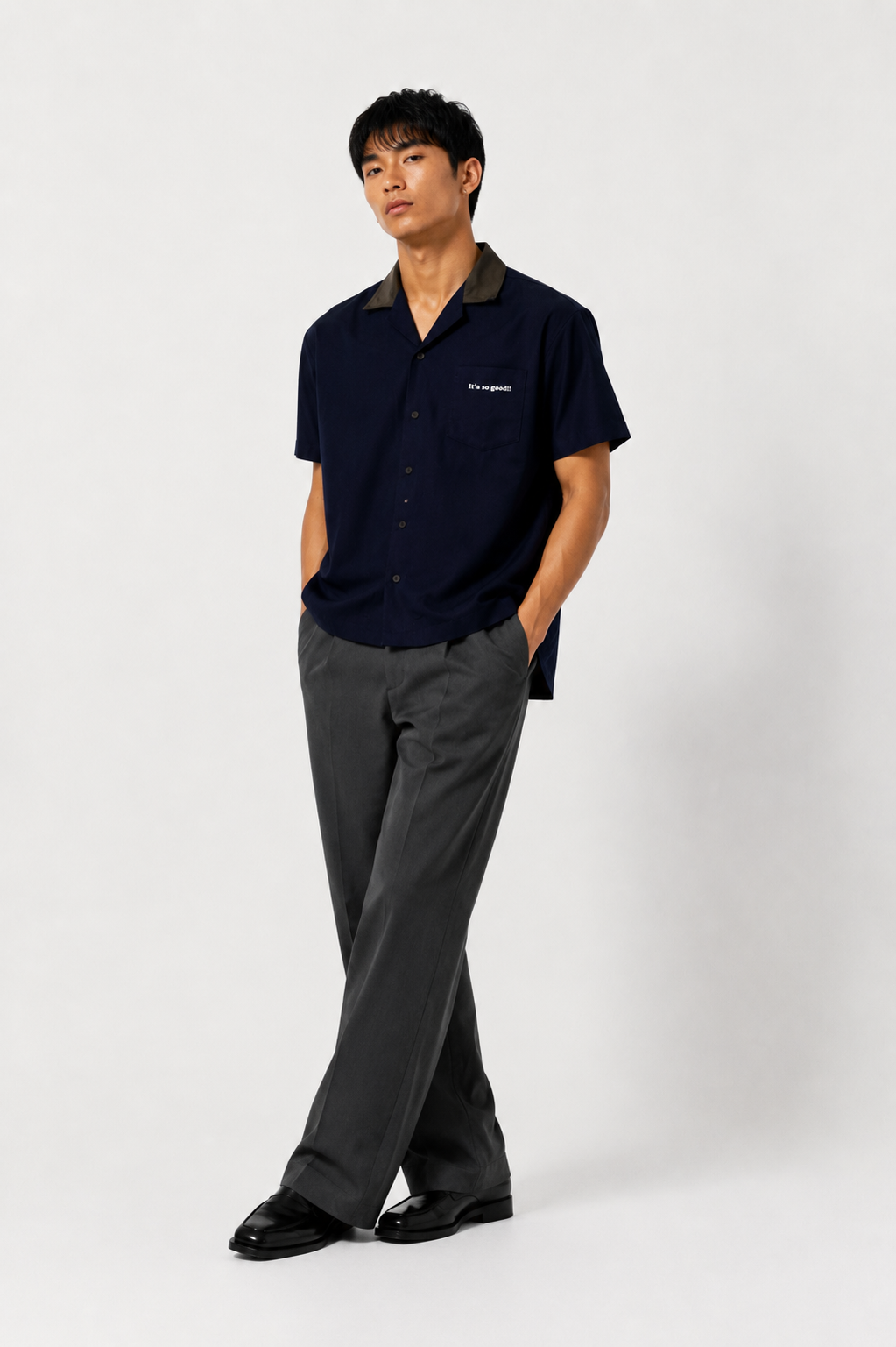 Midnight Beer Day Linen Polo