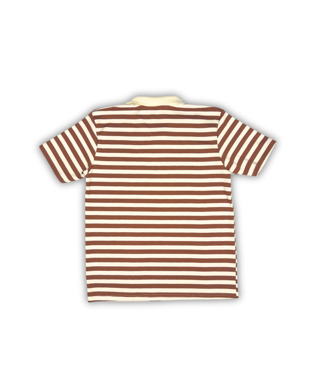 Brown Striped Polo