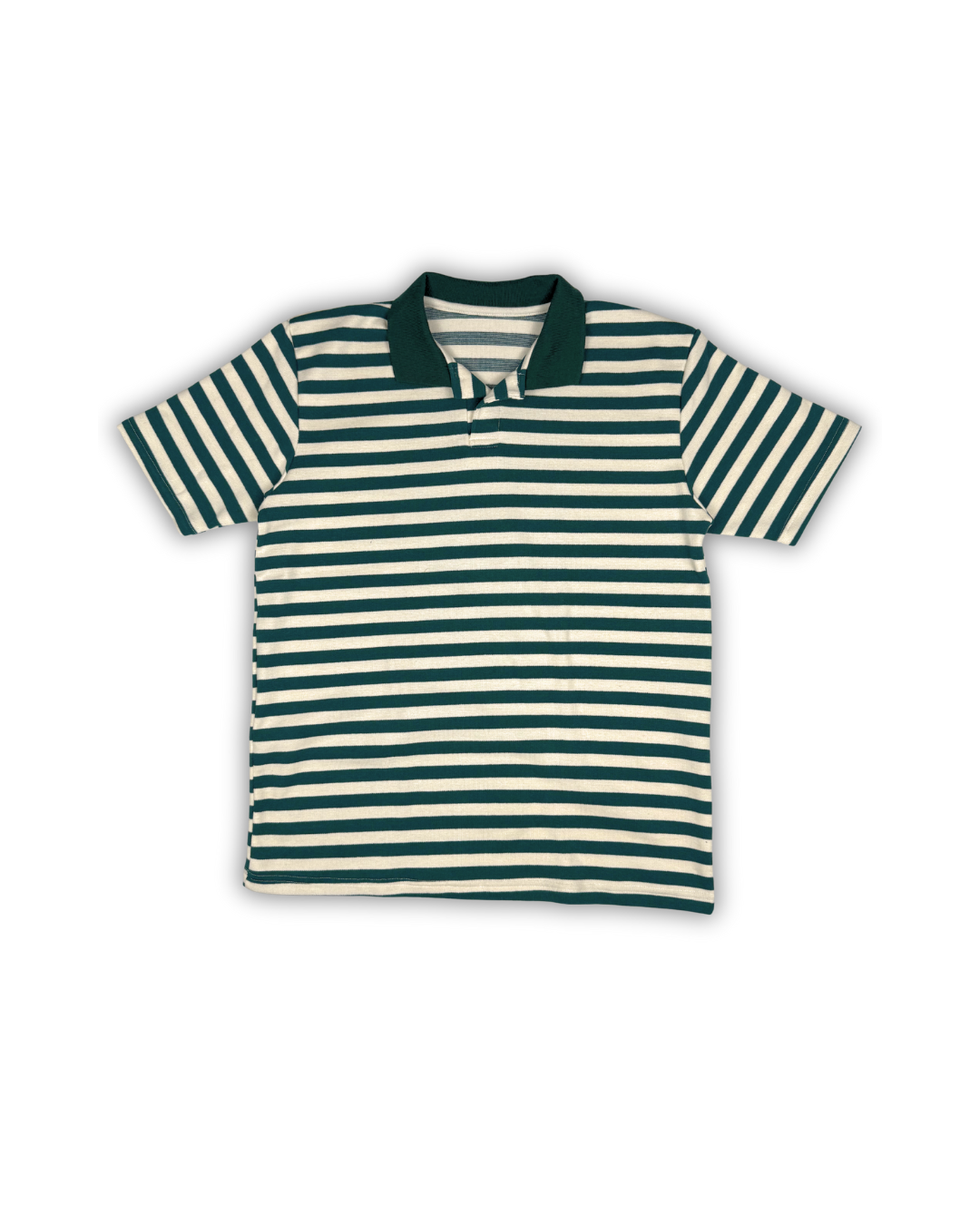Green Striped Polo