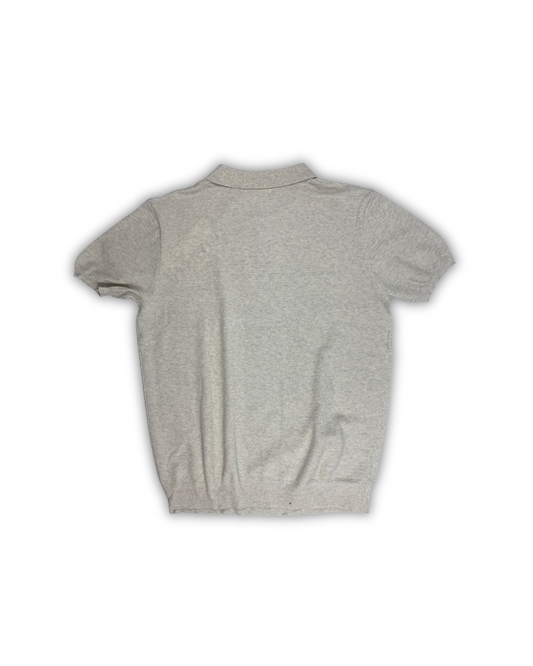 Light Grey Classic Knit Polo