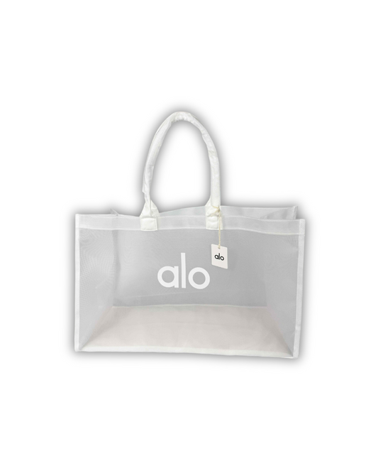 White Alo Inspired Sheer Tote Bag
