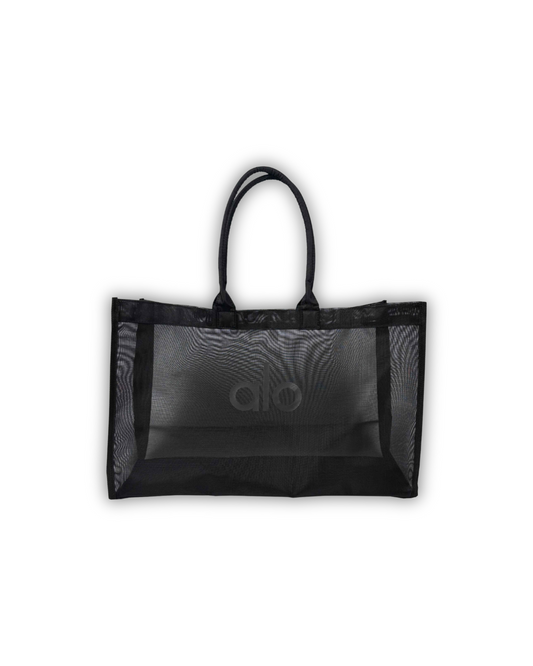 Black Alo Inspired Sheer Tote Bag