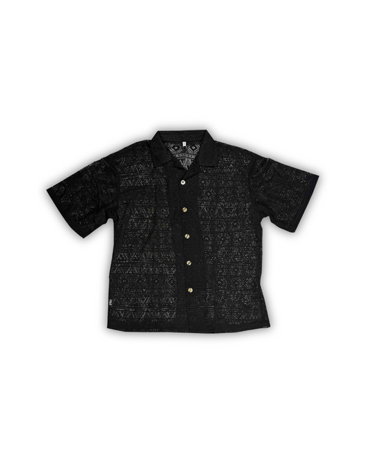 Black Tribal Camp Shirt