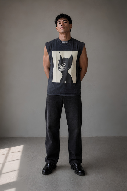 Catwoman Vintage Wash Muscle Tee
